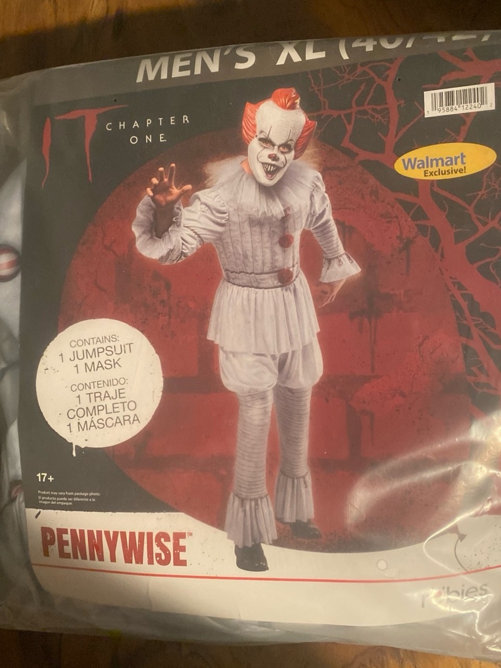 Pennywise Men’s XL Horror Costume IT chapter 1 MENS new